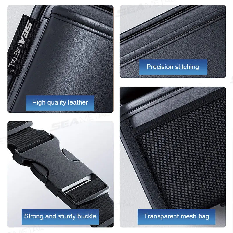 BLALION Car Trunk Leatherette Storage Bag Detachable Auto Seat Back Pocket High-capacity Hanging Organizers for Jeeps SUVs Vans