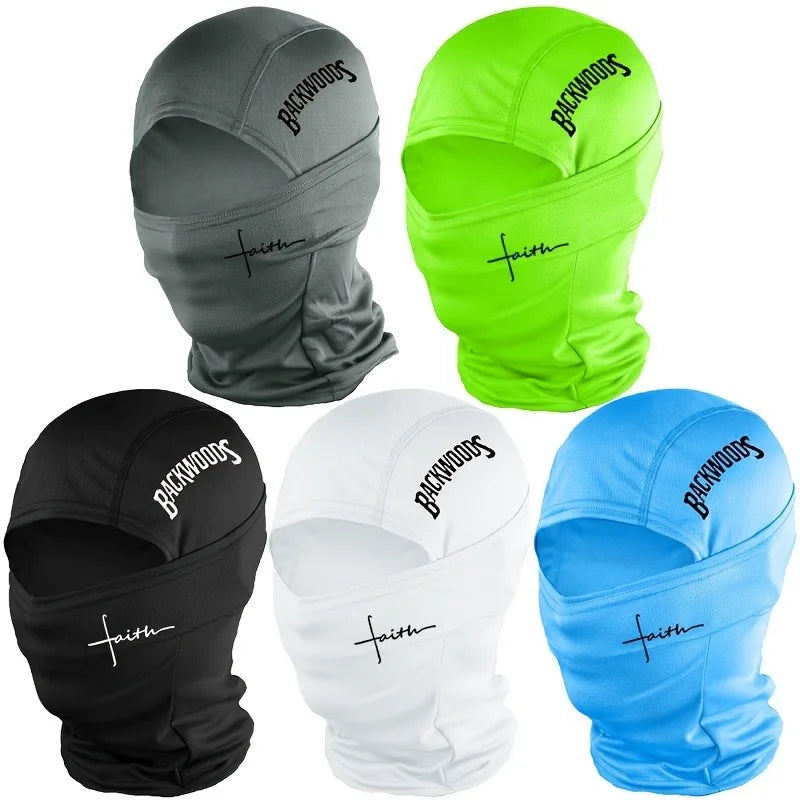 BackWOODS printed balaclava hat windproof  dustproof breathable - unisex outdoor sports full face mask
