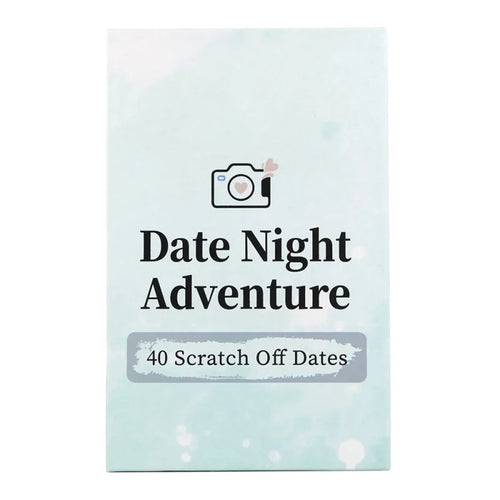 40 Date Ideas Scratch Cards – Romantic Couple Date Night Gift For Him, Engagement, Bridal Shower And Anniversary