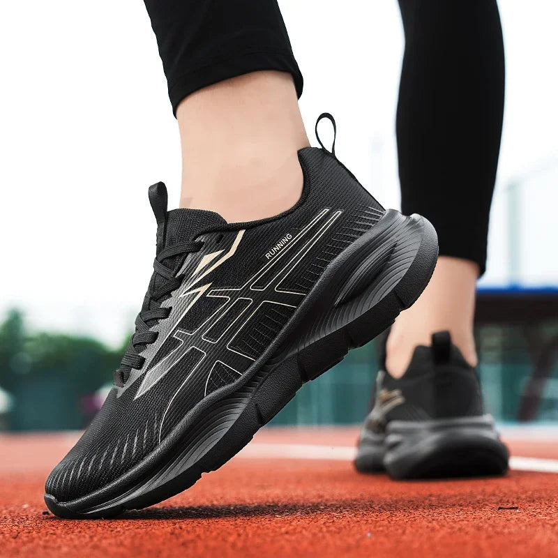Men's Women EVA Mesh Upper Breathable Running Shoes Soft Shock Absorbing Sports Shoes Unisex Sneakers Lightweight Footwear