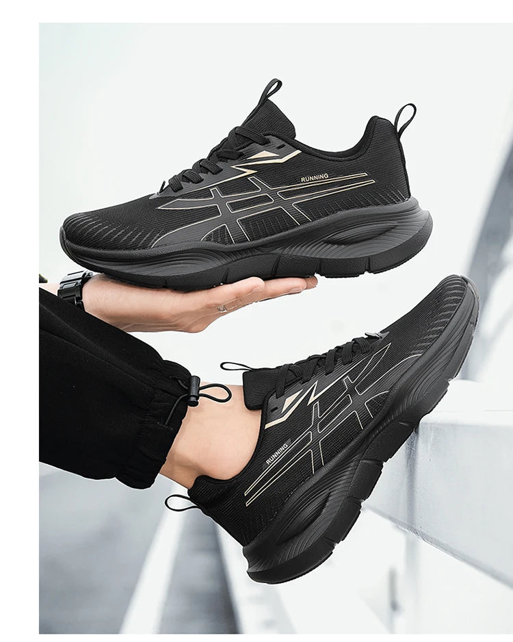 Men's Women EVA Mesh Upper Breathable Running Shoes Soft Shock Absorbing Sports Shoes Unisex Sneakers Lightweight Footwear