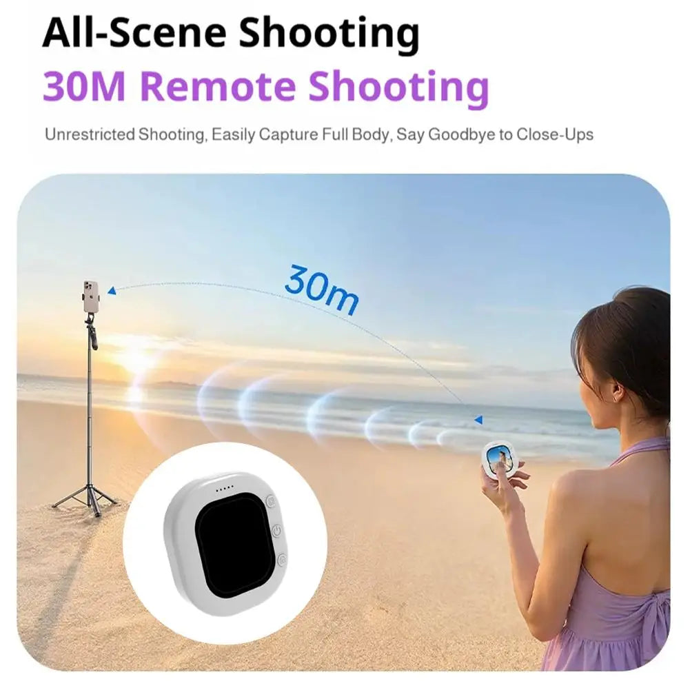 Mini Wireless Magnetic Phone Screen Projector Mobile Phone Rear Camera Selfie Video Camera for Vlog Live Selfie Screen
