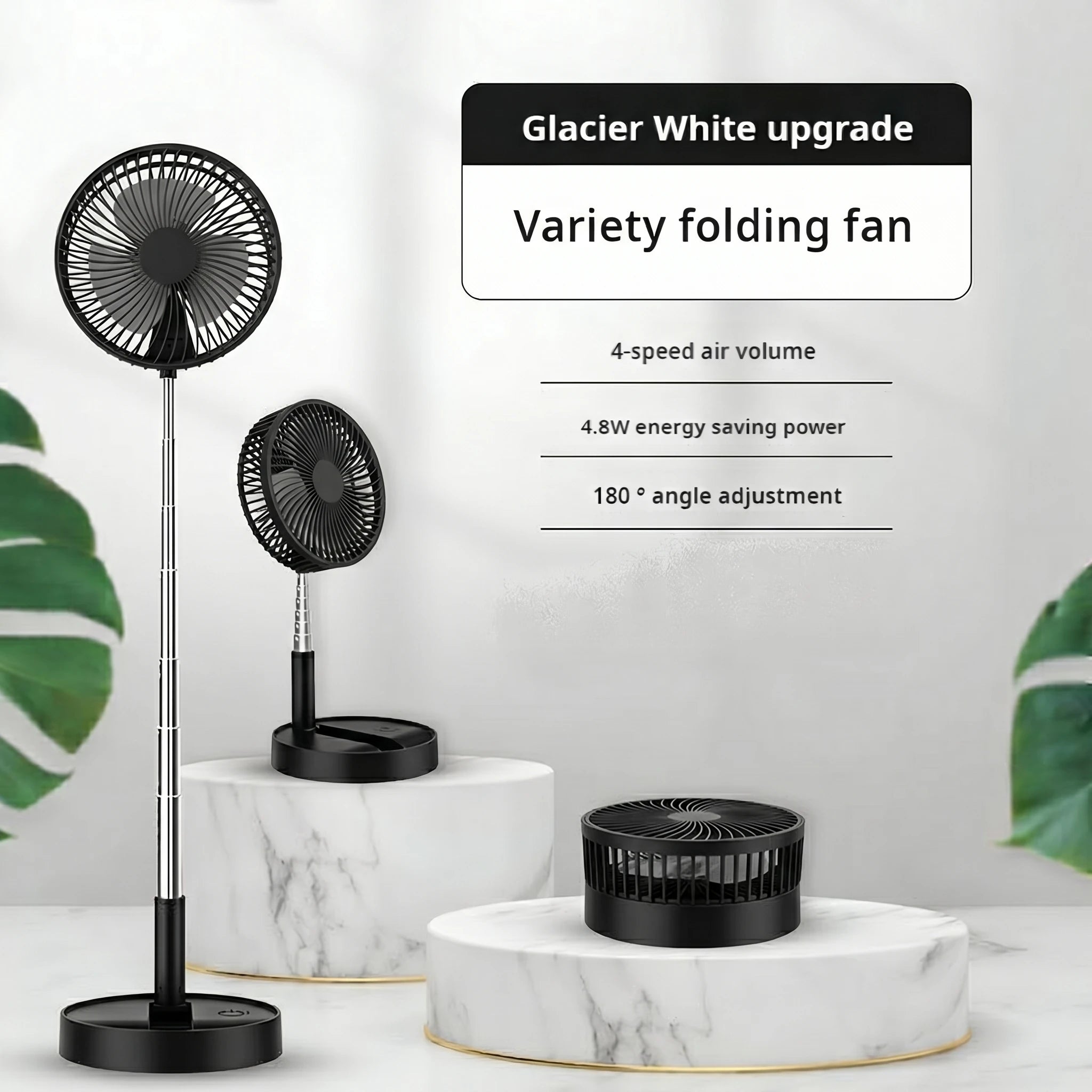 Folding Portable Mini Electric Fan Retractable Fan USB Charging Dormitory Outdoor Cooling Appliances Adjustable Home Fans Gift