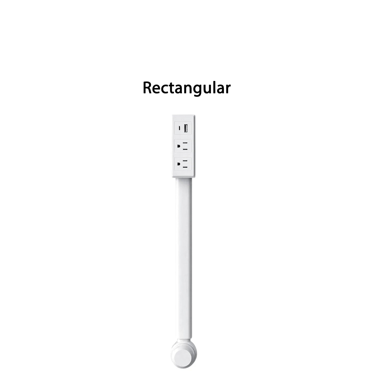 3 Retractable Sockets in Various Shapes US Plug Power Strip with AC Outlets USB Port(Type C),Multi Socket Wall Socket Universal