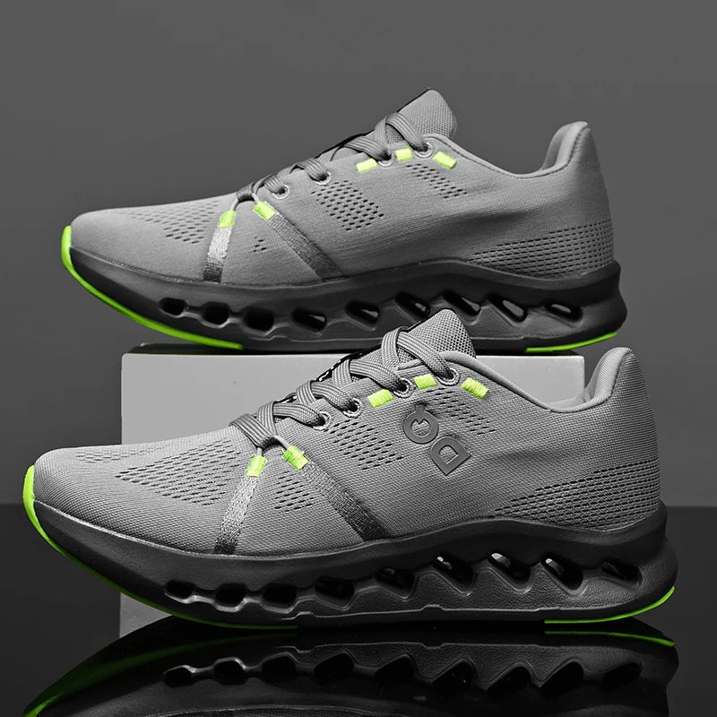New men's sports shoes breathable mesh shoes casual shoes outdoor running shoes with cushioning and lightweight design