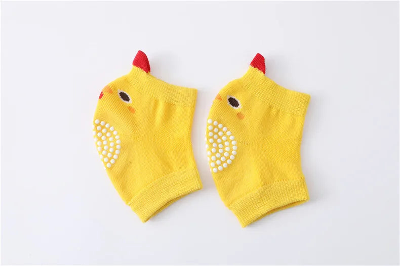 Children's Knee and Elbow Pads Spring and Summer Baby Loop Socks Adhesive Anti Slip and Anti Fall Crawling Protective Equipment