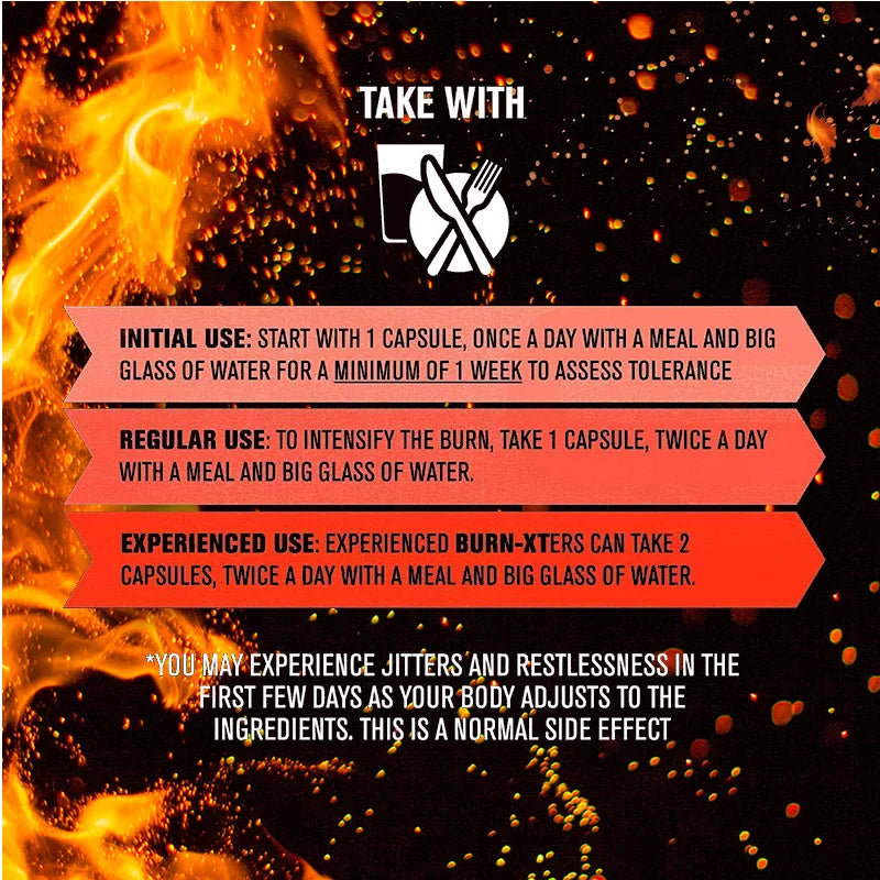 Burn-XT Fat Burner - Fat Burning, Energy Boosting, Appetite Suppressing, Metabolism Boosting