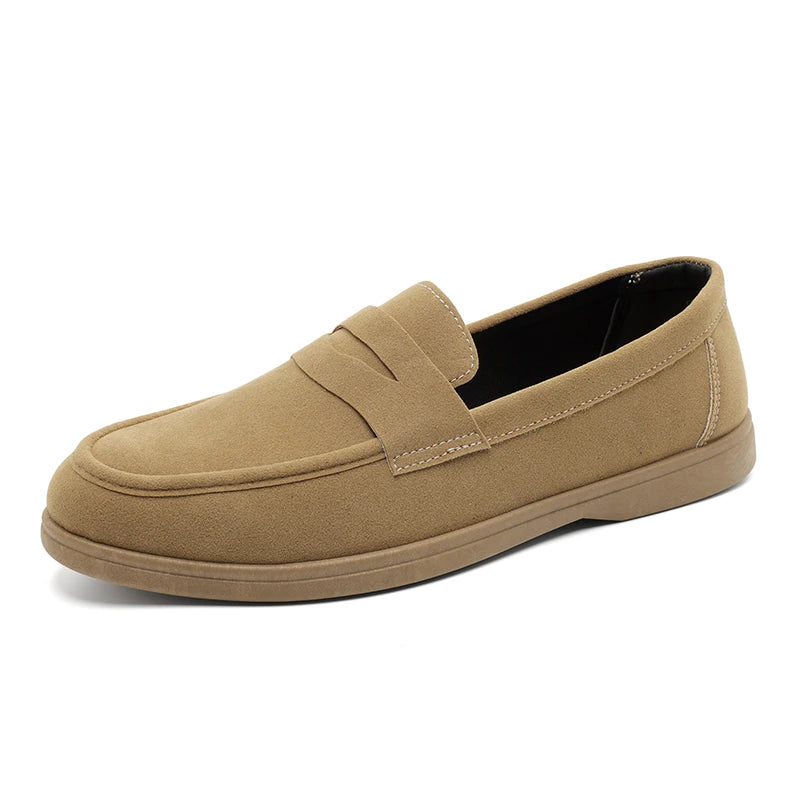 Men's Slip On Loafers Preppy Lightweight Breathable Comfort Outdoor Flats Non Slip Soft Sole Casual Daily Walking Shoes