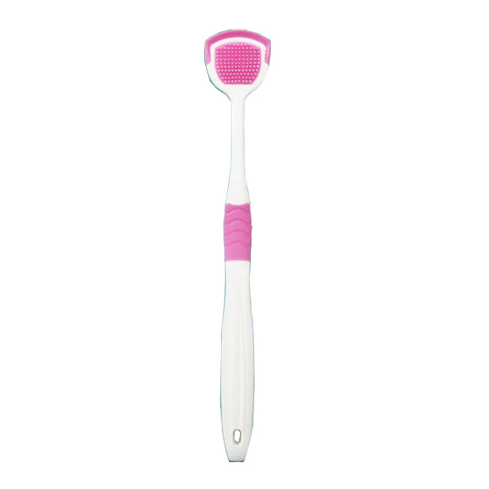 Tongue Cleaners Adult Kids Reusable Silicone Tongue Scraper Brush Washable Tongue Cleaning Tool Fresh Breath Oral Hygiene