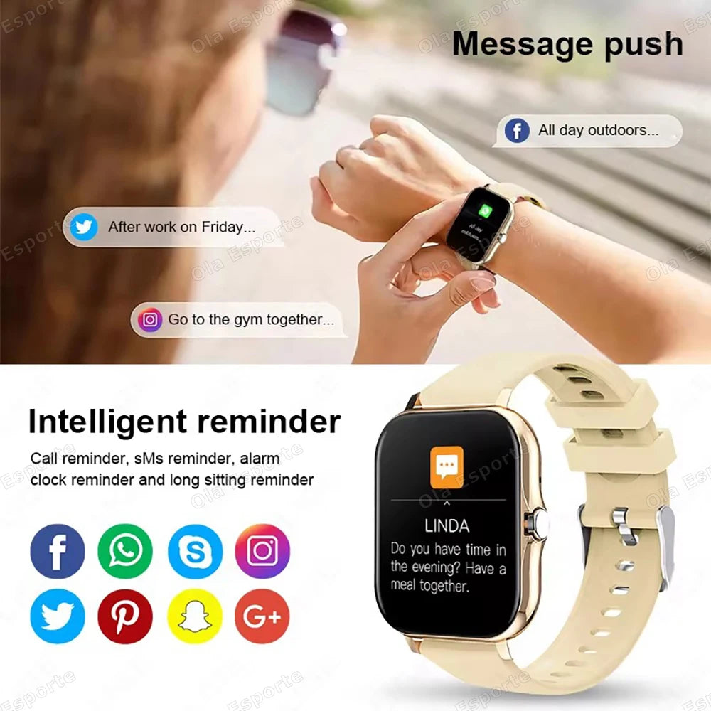 20226 New 1.83-inch Smartwatch Call Notifications Sleep Monitoring Activity Tracking Smart Watch Compatible with Android and iOS