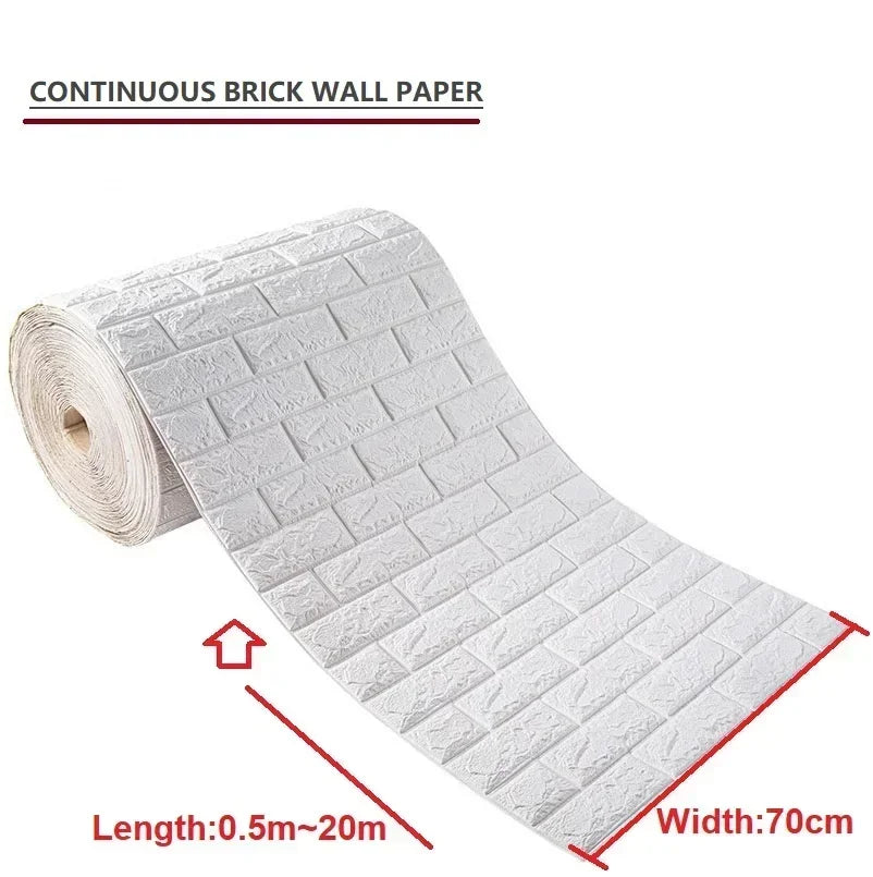 3D Wallpaper Decoration Self-adhesive Antique Foam Brick Wallpaper Living Room Bedroom Waterproof 3d Wall Sticker