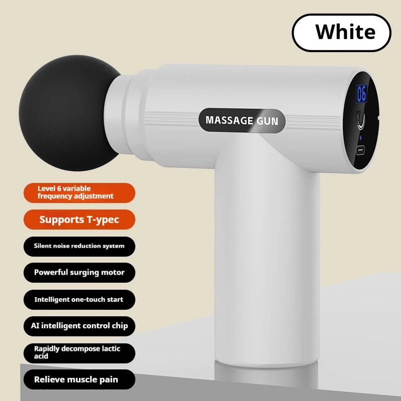 Strictly select new professional muscle relaxation impact massager mini portable USB charging fascia gun gift