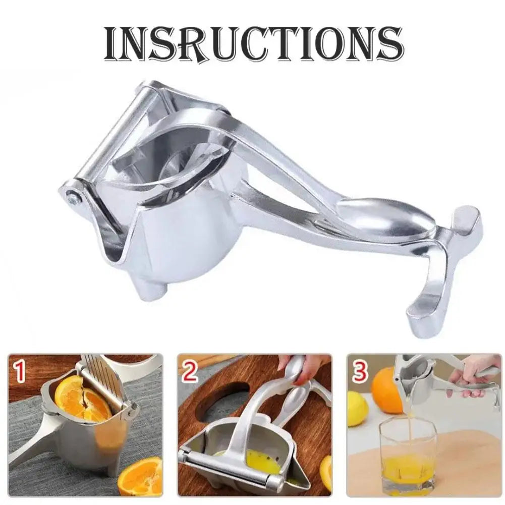 1pc Manual Juice Squeezer Aluminum Alloy Hand Pressure Juicer Pomegranate Orange Lemon Sugar Cane Juice Bar Kitchen Fruit Tool
