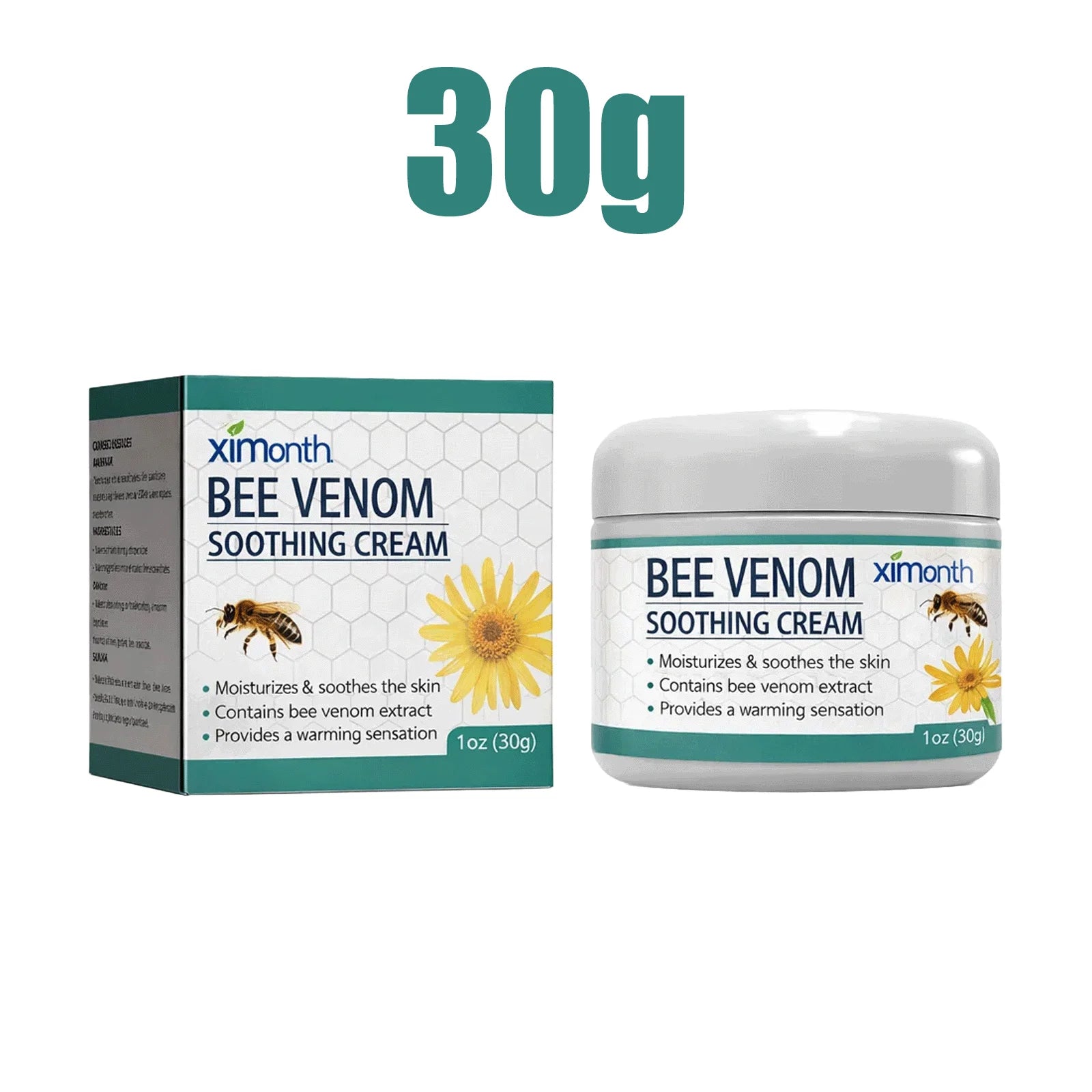 Bee Venom Joint Cream Soothing Massage Balm for Knees Lower Back Neck Hands Body Care Muscle Relaxation Gel Mobility Support 30g