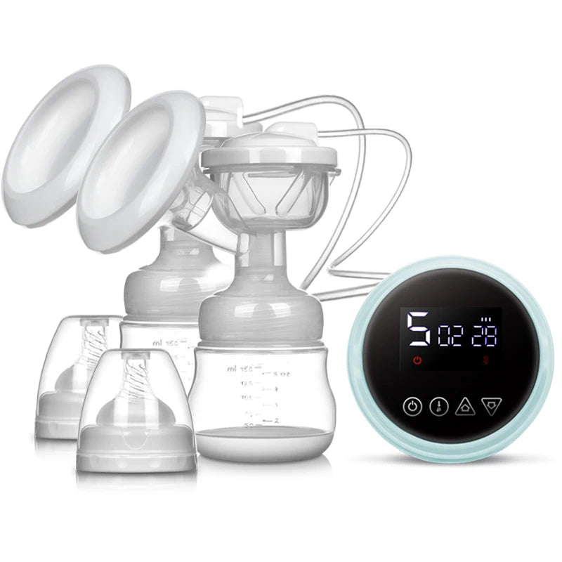 USB BPA Free Electric Double Breast Pump with Nursing Pads And Breast Milk Storage Set Baby Feeding Gift Set