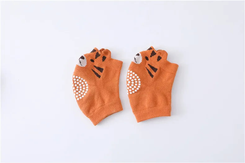 Children's Knee and Elbow Pads Spring and Summer Baby Loop Socks Adhesive Anti Slip and Anti Fall Crawling Protective Equipment
