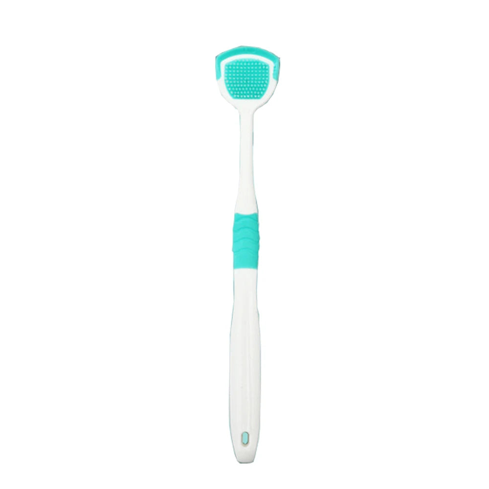 Tongue Cleaners Adult Kids Reusable Silicone Tongue Scraper Brush Washable Tongue Cleaning Tool Fresh Breath Oral Hygiene