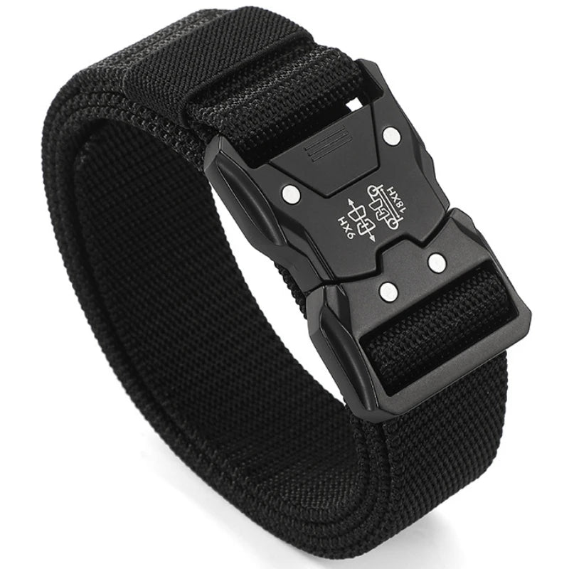New 1pcs Versatile Men's Tactical Belts - Durable, Adjustable Design - for Outdoor Hunting & Sports Enthusiasts Men Belt