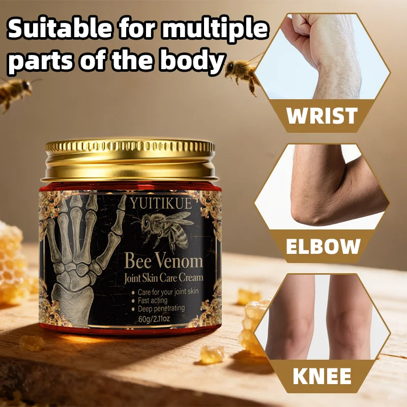 Bee venom joint skin care cream, cares for your joint skin with fast-acting deep penetration, suitable for all skin types