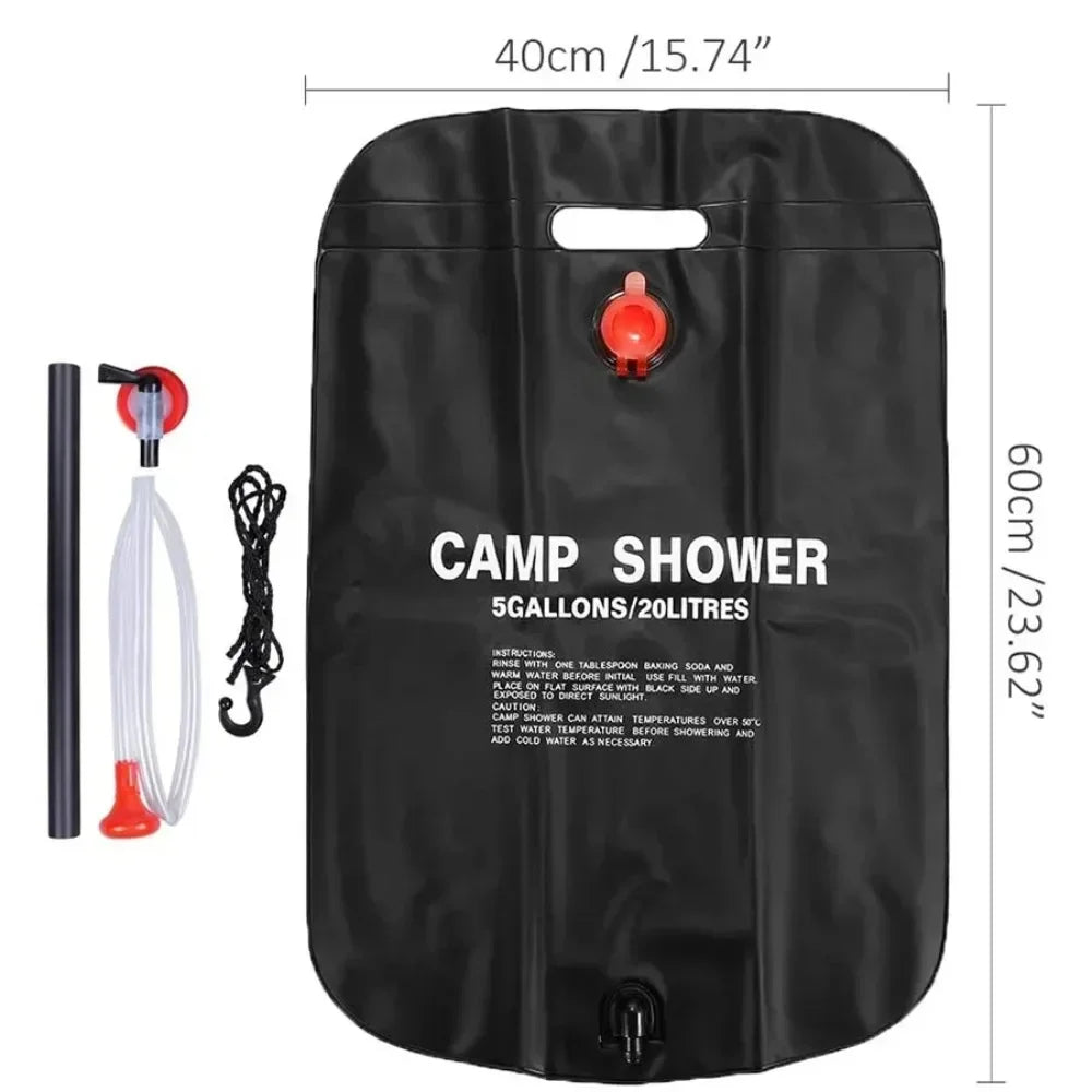 Portable Solar Camp Shower (20L)