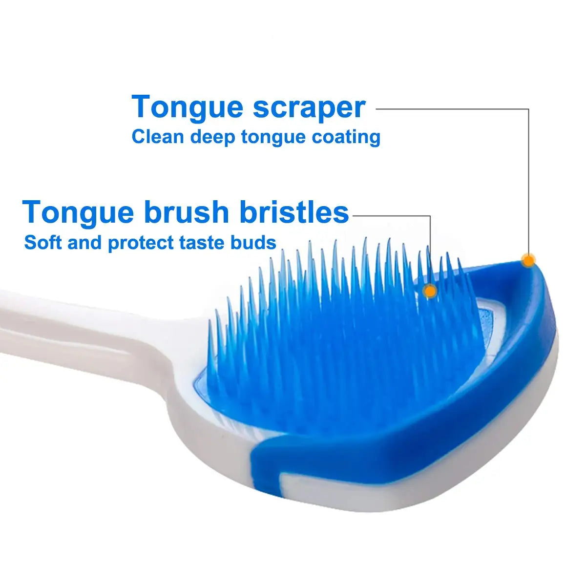 Tongue Cleaners Adult Kids Reusable Silicone Tongue Scraper Brush Washable Tongue Cleaning Tool Fresh Breath Oral Hygiene
