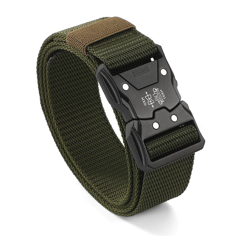 New 1pcs Versatile Men's Tactical Belts - Durable, Adjustable Design - for Outdoor Hunting & Sports Enthusiasts Men Belt