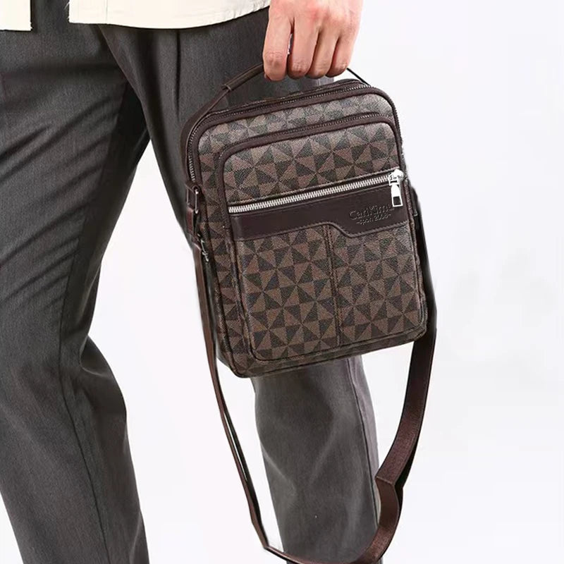 Trendy Men's Multi-color Patterned Bag Elegant Design for Daily Commute Outings High-end Practical Versatile Portable Bag