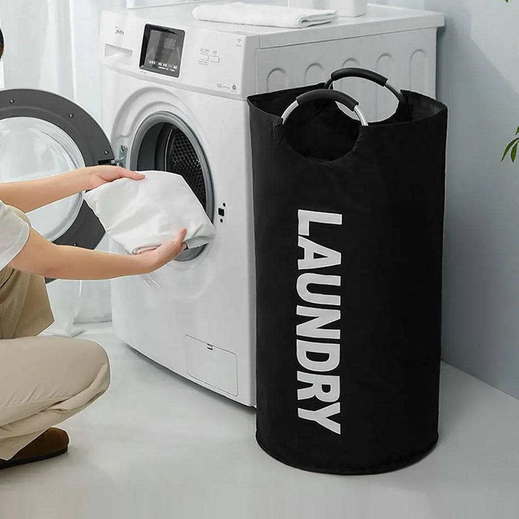 Extra-Large Waterproof Laundry Basket with Padded Handle - Foldable, Multi-Purpose Storage for Bathroom, Laundry Room, Balcony