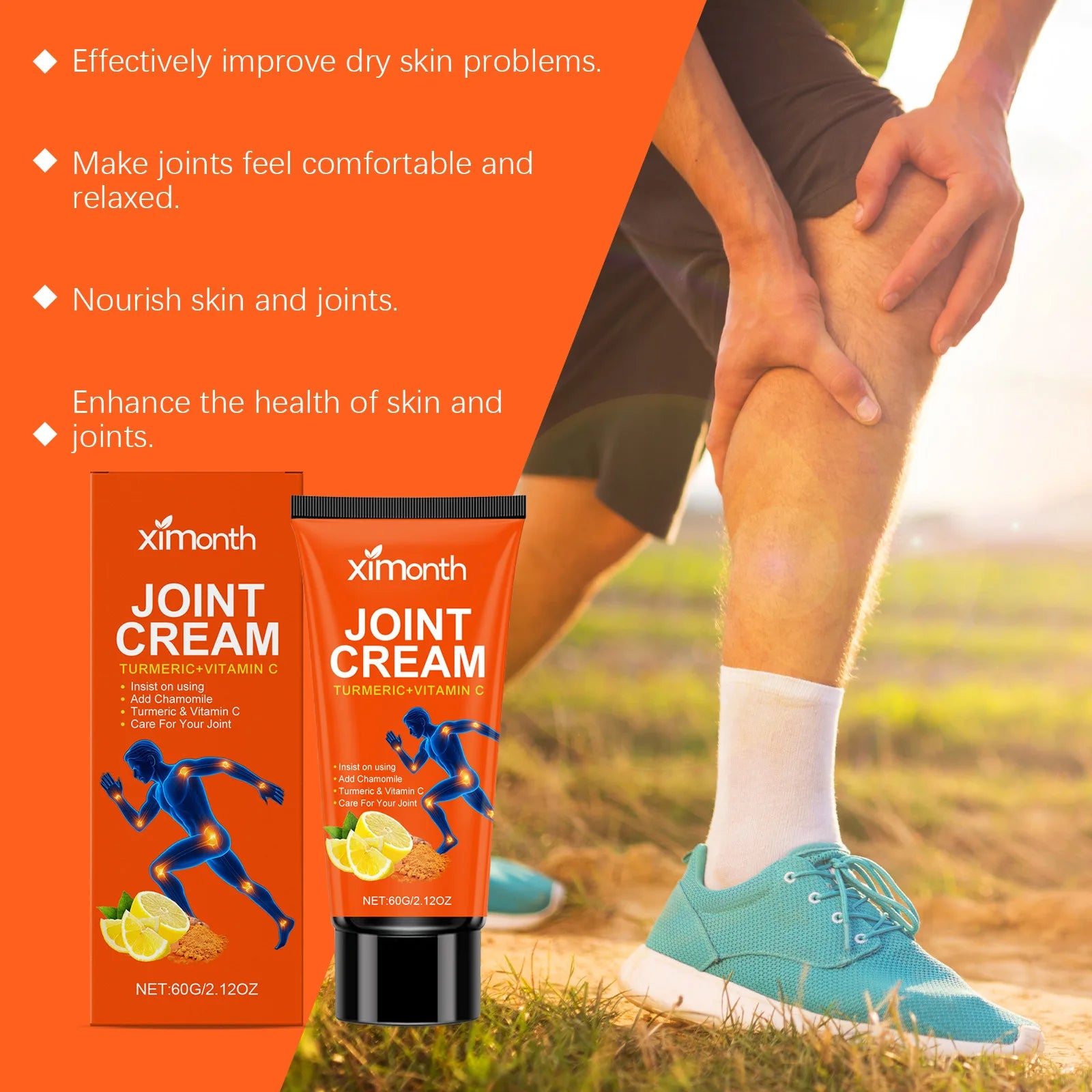 Joint Sooth Massage Cream Reduce Pain Relax Muscle Massage Joints Repair Damage Reduce Swelling Joint Nourish Care Cream