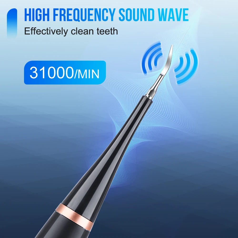 Dental Scaler Ultrasonic Scaler Tooth Cleaner Dental Stone Removal Electric Sonic Plaque Remover for Teeth Stain Tartar