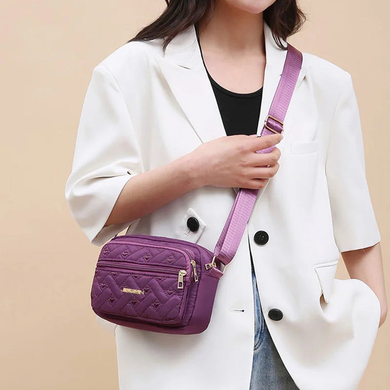 Trendy Women's Multi-color Quilted Bag Casual Design for Daily Use Commute Outings Practical Versatile Lightweight Portable Bag