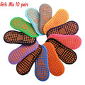 10 Pairs Kids Adults Anti-Slip Socks Parent-Child Trampoline Sock Cotton Children Socks Sports Boys Girls Outside Baby Socks (Copy)