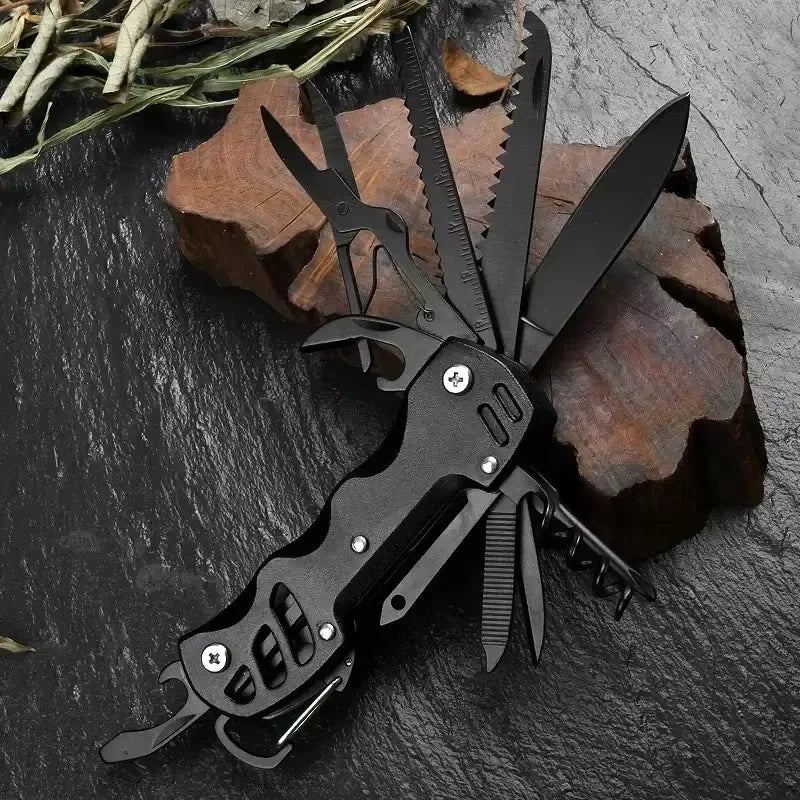 Multifunctional Folding Pocket Knife Portable Stainless Steel Outdoor Camping Emergency Tool Survival Gear