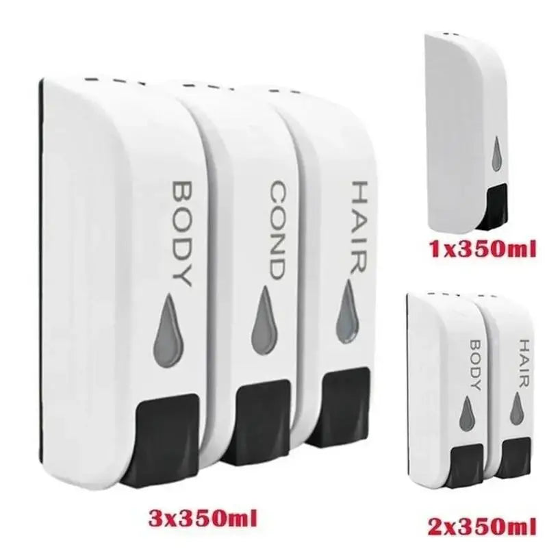 Practical Wall-mounted Soap Dispenser 1/2/3Pcs Shower Gel Hand Soap Shampoo Bathroom And Kitchen Soap Bottle