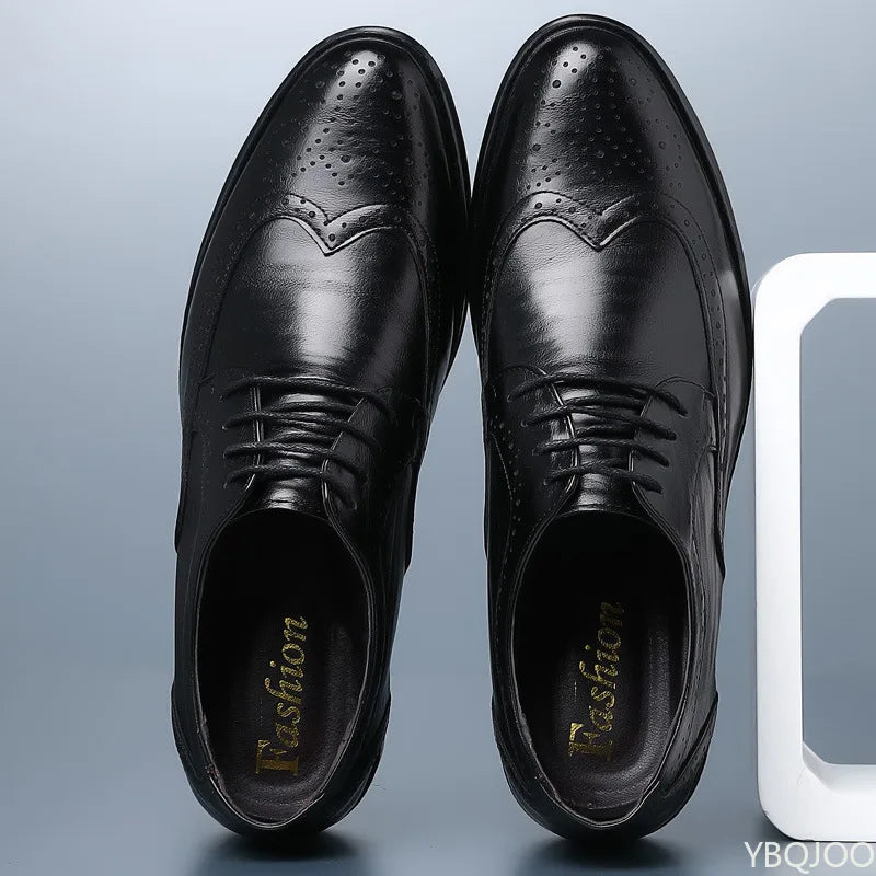 Fashionable men's office formal shoes low cut daily comfortable pointed multifunctional men's wedding men's shoes