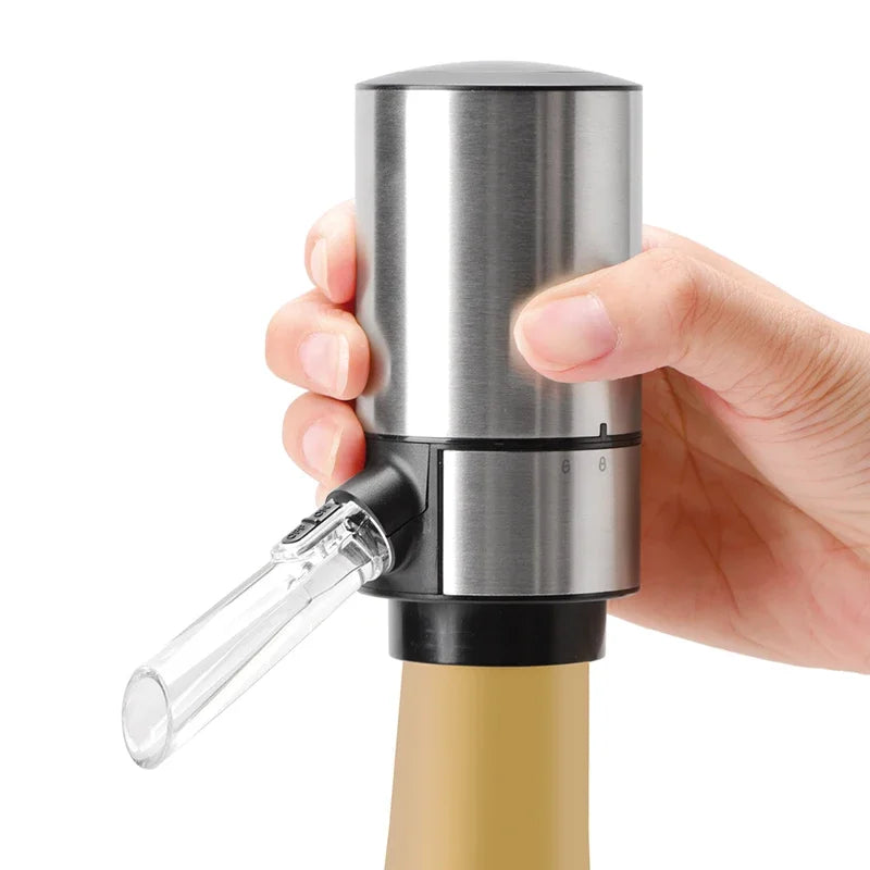 Electric Wine Aerator Dispenser Bar Party Accessories Stainless Steel Intelligent Automatic Decanter Pourer Valentine's Day Gift