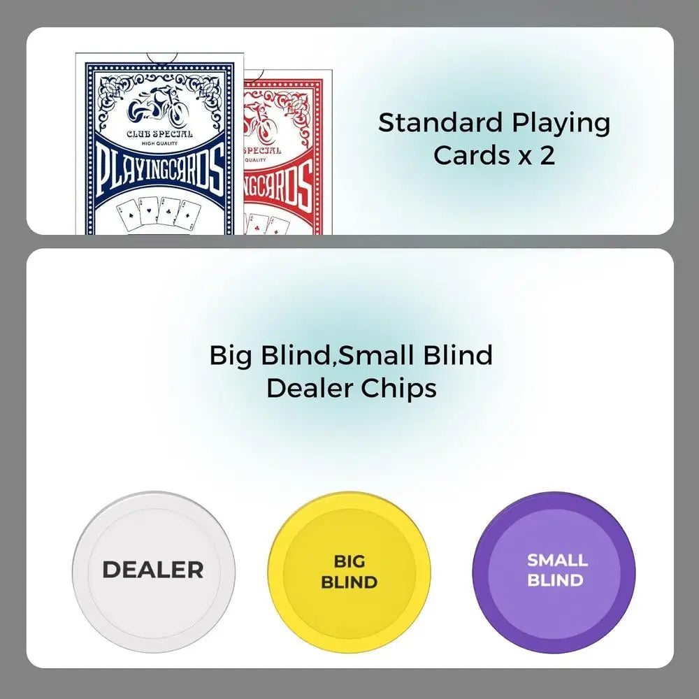 1000 Piece Poker Chip Set with 11.5g Heavyweight Composite Chips and Case or Texas Holdem Blackjack Gambling Tournaments Include