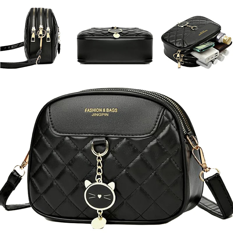 Men's and women's single-shoulder crossbody bags with simple and versatile design. Imitation brand women's bags.