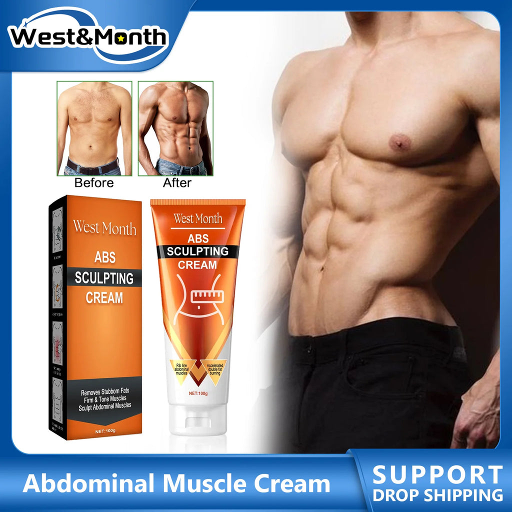 Abdominal Muscle Cream Belly Burning Strengthening Sweat Enhancer Lubricate Muscles Body Fat Remove Firming ABS Sculpting Cream