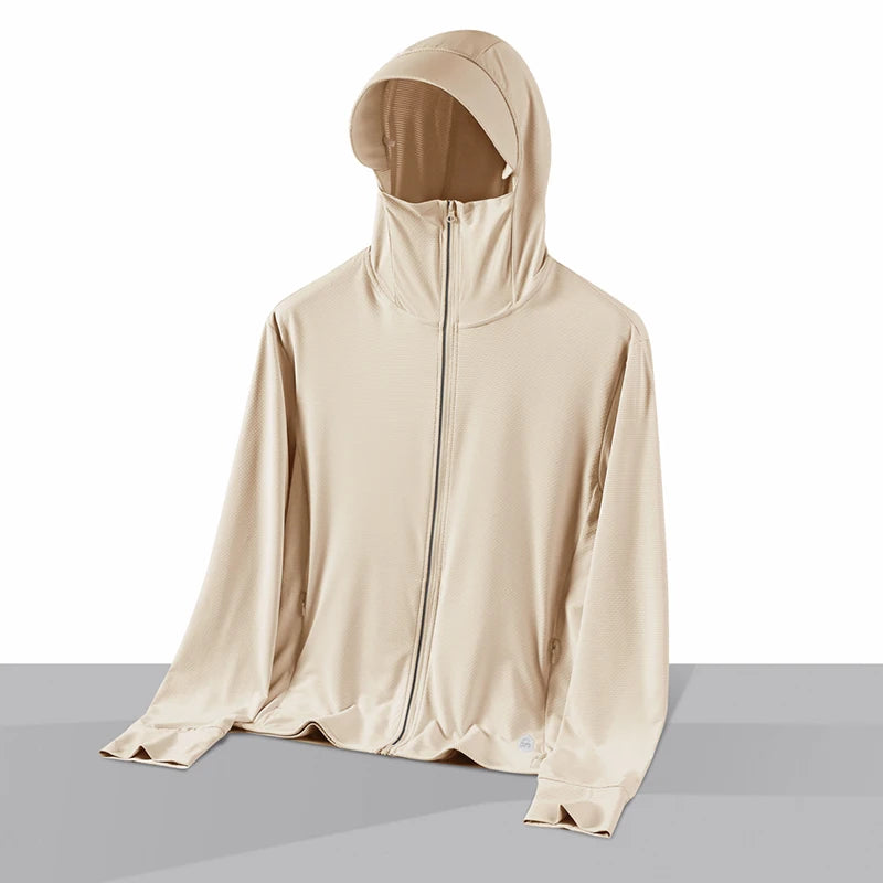  Summer Thin Couple Sports Leisure Sunscreen Clothing Comfortable High Quality Ice Silk Breathable Outdoor UV Protection Coat