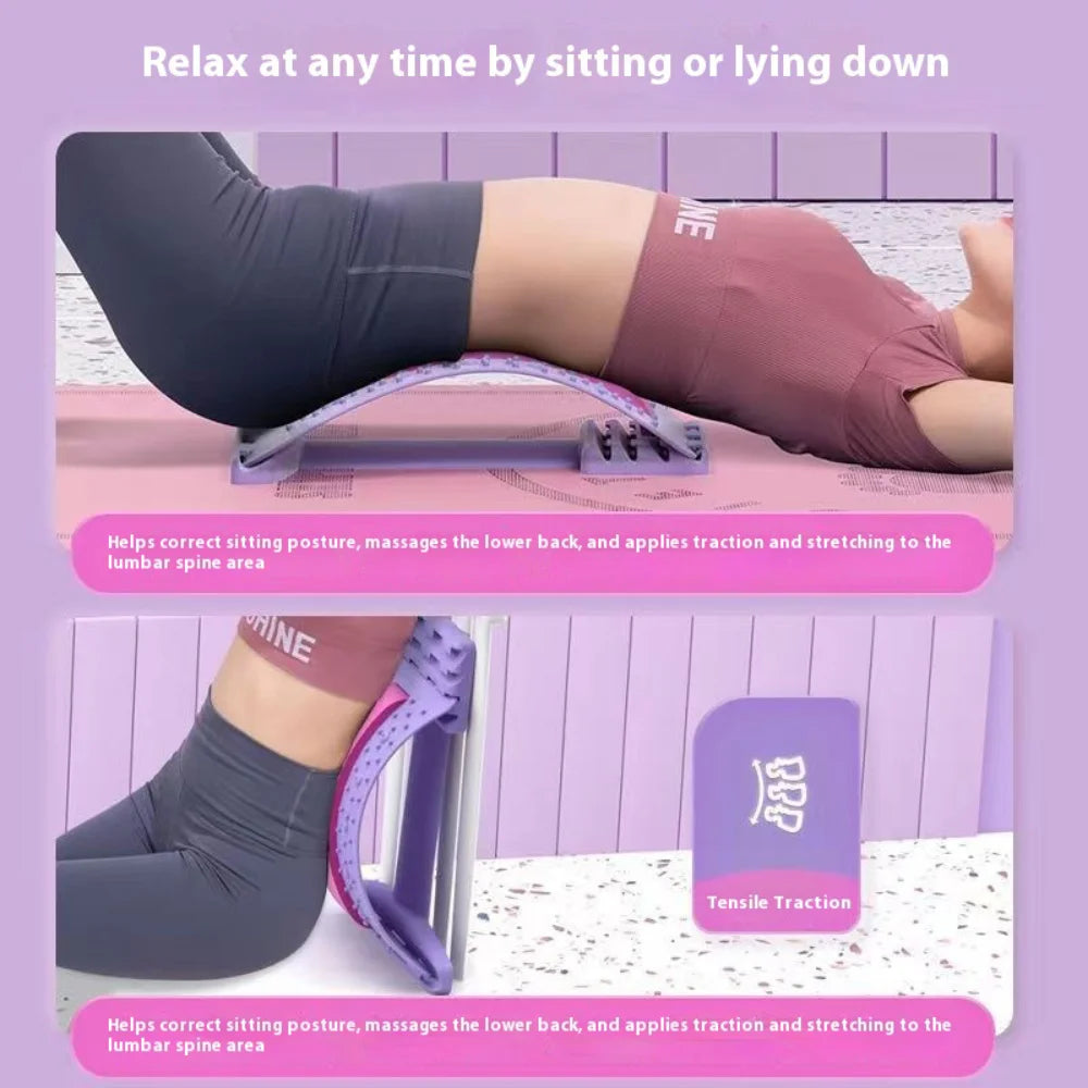 Back Stretcher Lower Upper Lumbar Spine Support Pillow Neck Orthopedic Traction Frame Sporting Fitness Tool Shoulder Ergonomic
