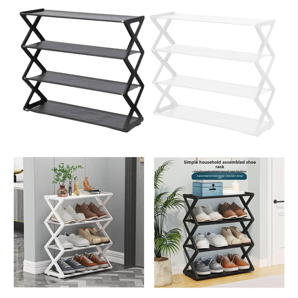 Shoe Rack for Front Door Entrance Shelving Lightweight Large Capacity Shelf Easy Assembly Shoe Shelf Modern Shoe Stand