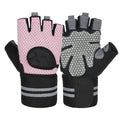 Anti Slip Shock Breathable Half Finger Gloves Breathable Cycling Gloves Fitness Gym Bodybuilding Crossfit Exercise Sports Gloves