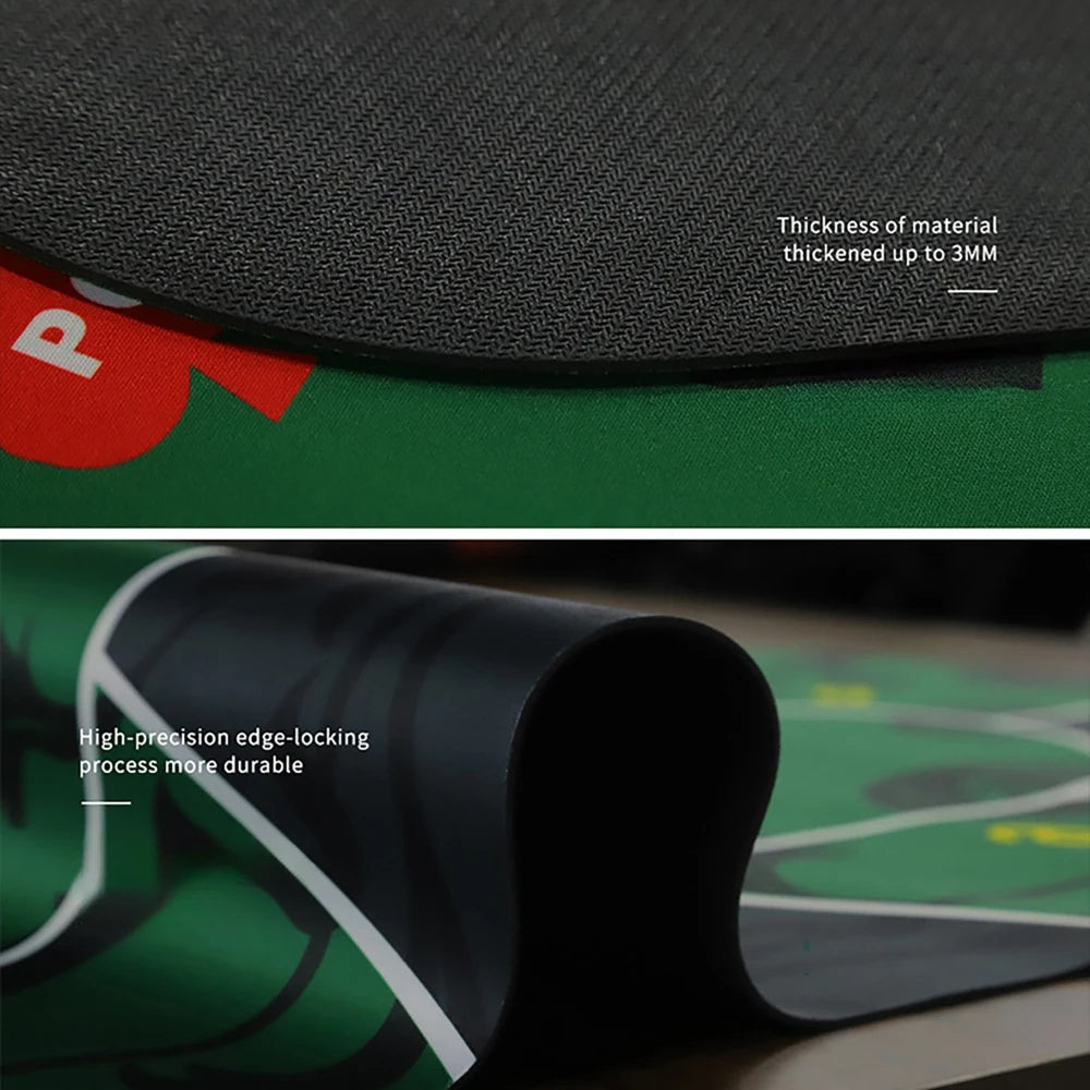 Texas Hold'em Poker 60*120cm Desk Board Game Mat Waterproof Non-Slip Table Card Game Rubber Office Keyboard Mouse Pad