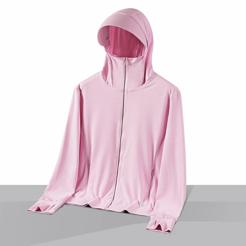 Summer Thin Couple Sports Leisure Sunscreen Clothing Comfortable High Quality Ice Silk Breathable Outdoor UV Protection Coat