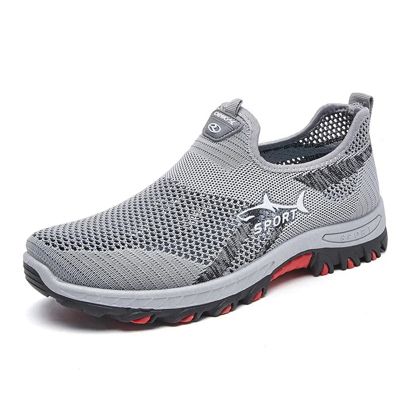 Breathable Hiking Shoes Men Air Mesh Casual Sneakers For Outdoor Lightweight Casual Shoes Men New Fashion Walking Shoes