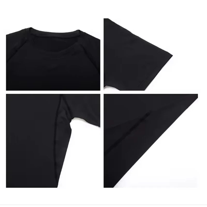 Bat Printed Men's Tight T-Shirt Running Compression Compression T Shirt Gym Fitness Jogging Short Sleeve Male Casual Shirt Tops