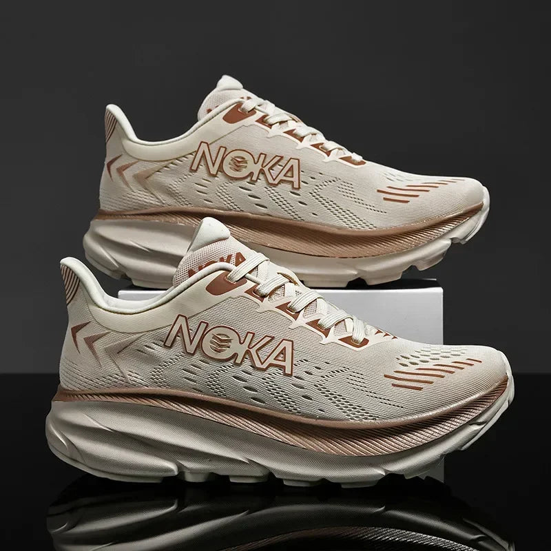 New Running Shoes Breathable Cushioning Luxury shoes Trainer Race Outdoor Couple Non-Slip Jogging Sneakers Mesh Off-road Shoes
