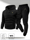 Crown Logo Printed Autumn/Winter Fashion New Hooded Sportswear Outdoor Fashion Versatile Casual Sportswear and Pants