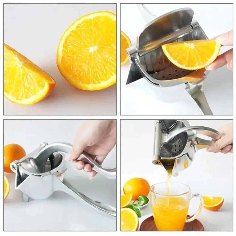 1pc Manual Juice Squeezer Aluminum Alloy Hand Pressure Juicer Pomegranate Orange Lemon Sugar Cane Juice Bar Kitchen Fruit Tool